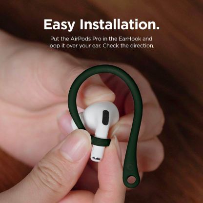 Elago AirPods Pro EarHooks - силиконови кукички за Apple AirPods Pro (зелен) 8