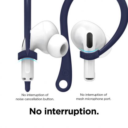 Elago AirPods Pro EarHooks - силиконови кукички за Apple AirPods Pro (тъмносин) 5