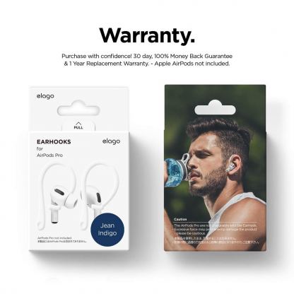 Elago AirPods Pro EarHooks - силиконови кукички за Apple AirPods Pro (тъмносин) 7