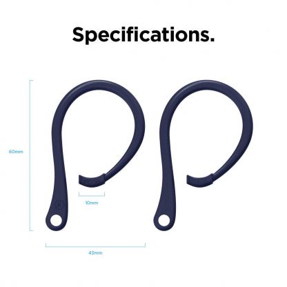 Elago AirPods Pro EarHooks - силиконови кукички за Apple AirPods Pro (тъмносин) 8