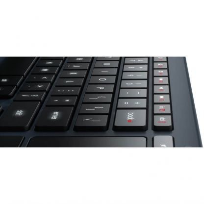 Logitech Illuminated Living-room Keyboard K830 - безжична клавиатура за компютри с подсветка (черен) 7