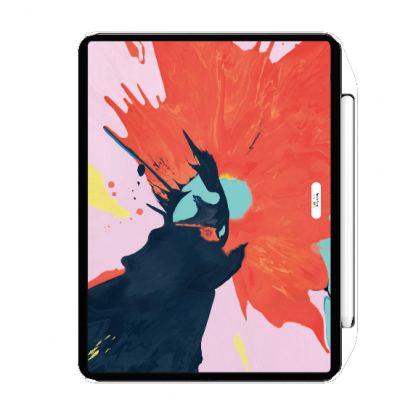 SwitchEasy CoverBuddy Case - поликарбонатов кейс с отделение за Apple Pencil 2, за iPad Pro 12.9 (2018) (съвместим с Apple Smart Keyboard, Smart Folio) (бял) 2