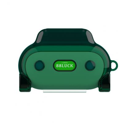 SwitchEasy MoveBuddy AirPods Case - силиконов калъф за Apple Airpods и Apple Airpods 2 with Wireless Charging Case (зелен-прозрачен)  2