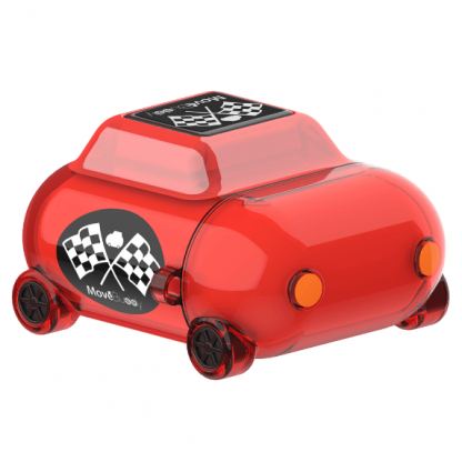 SwitchEasy MoveBuddy AirPods Case - силиконов калъф за Apple Airpods и Apple Airpods 2 with Wireless Charging Case (червен-прозрачен)  4