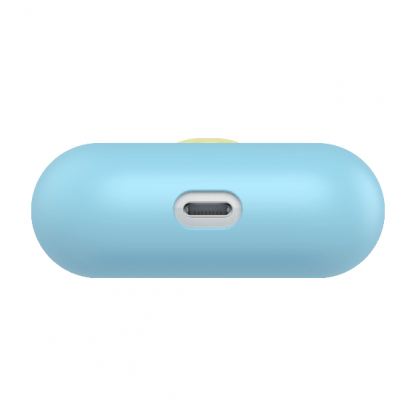 SwitchEasy Colors Duo Caps Case - силиконов калъф за Apple Airpods Pro (светлосин-розов) 3