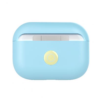 SwitchEasy Colors Duo Caps Case - силиконов калъф за Apple Airpods Pro (светлосин-розов) 4