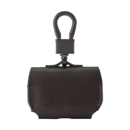 SwitchEasy Wrap AirPods Pro leather Case - кожен калъф за Apple Airpods Pro (тъмносив)  3