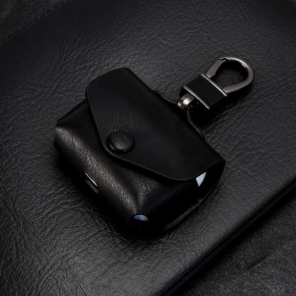 SwitchEasy Wrap AirPods Pro leather Case - кожен калъф за Apple Airpods Pro (черен)  4