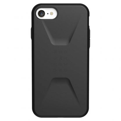Urban Armor Gear Civilian - удароустойчив хибриден кейс за iPhone SE (2020), iPhone 8, iPhone 7 (черен) 2