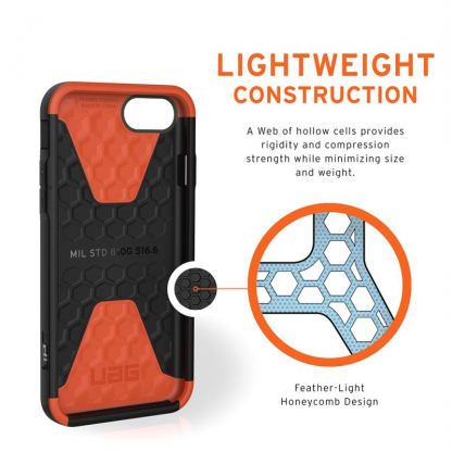 Urban Armor Gear Civilian - удароустойчив хибриден кейс за iPhone SE (2020), iPhone 8, iPhone 7 (зелен) 3