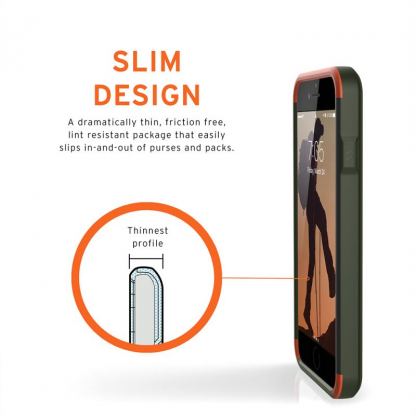 Urban Armor Gear Civilian - удароустойчив хибриден кейс за iPhone SE (2020), iPhone 8, iPhone 7 (зелен) 4