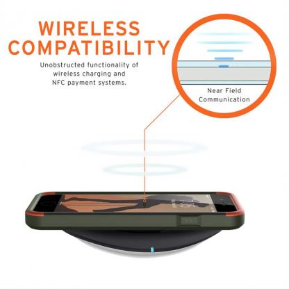Urban Armor Gear Civilian - удароустойчив хибриден кейс за iPhone SE (2020), iPhone 8, iPhone 7 (зелен) 5