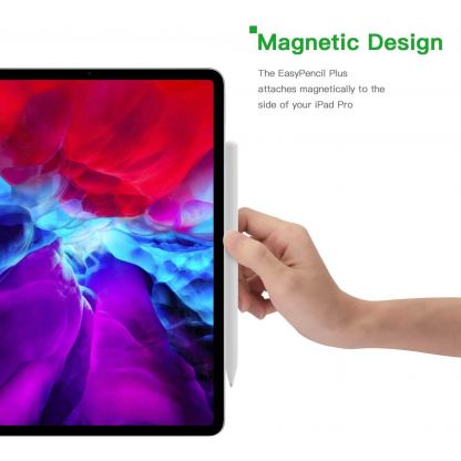 SwitchEasy EasyPencil Plus - алуминиева професионална писалка за iPad Pro (модели 2018-2020) (бял) 6