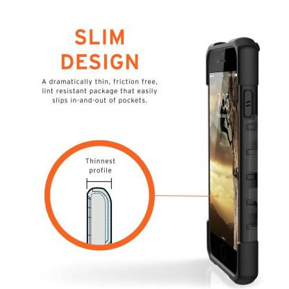Urban Armor Gear Pathfinder - удароустойчив хибриден кейс за iPhone SE (2020), iPhone 8, iPhone 7 (черен-камуфлаж) 6