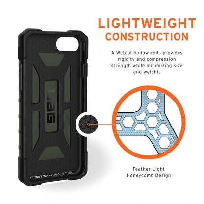 Urban Armor Gear Pathfinder - удароустойчив хибриден кейс за iPhone SE (2020) (зелен) 5