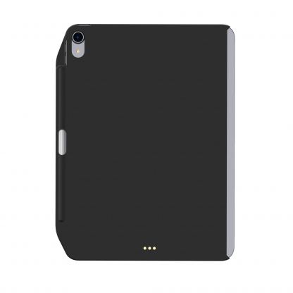 SwitchEasy CoverBuddy Case - поликарбонатов кейс (с отделение за Apple Pencil 2) за iPad Pro 11 (2018) (съвместим с Apple Smart Keyboard, Magic Keyboard, Smart Folio) (черен)