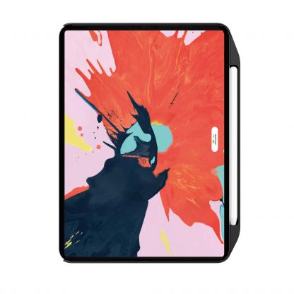 SwitchEasy CoverBuddy Case - поликарбонатов кейс (с отделение за Apple Pencil 2) за iPad Pro 11 (2018) (съвместим с Apple Smart Keyboard, Magic Keyboard, Smart Folio) (черен) 11