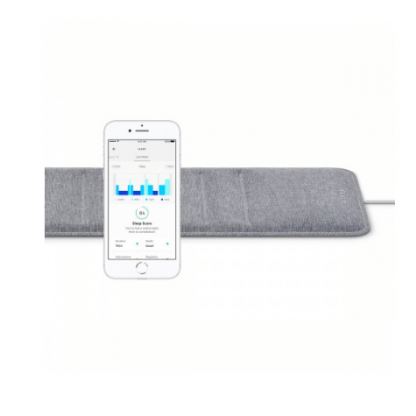 Withings Sleep Analyzer (2020) - безжичен сензор за съня с приложение за iOS и Android (сив)