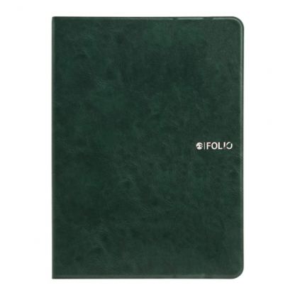 SwitchEasy CoverBuddy Folio Case - кожен кейс с поставка и отделение за Apple Pencil за iPad 7 (2019) (тъмнозелен) 4