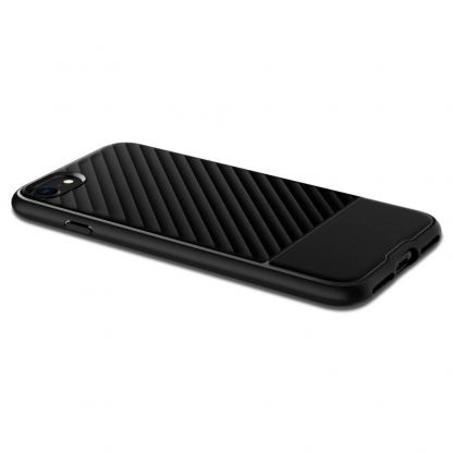 Spigen Core Armor - силиконов (TPU) калъф с висока степен на защита за iPhone SE (2020), iPhone 8, iPhone 7 (черен) 5
