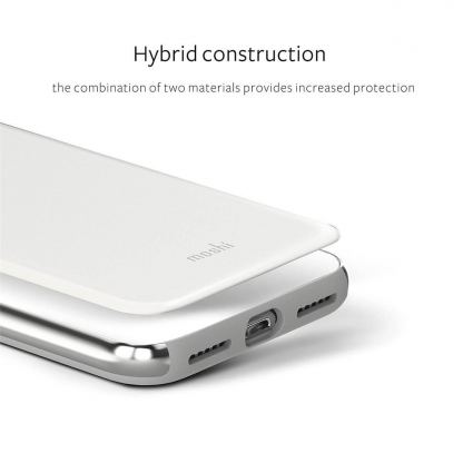 Moshi iGlaze Case - хибриден удароустойчив кейс за iPhone SE (2020), iPhone 8, iPhone 7 (бял) 5