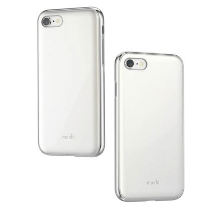 Moshi iGlaze SnapTo Case - хибриден удароустойчив кейс за iPhone SE (2020), iPhone 8, iPhone 7 (бял) 2
