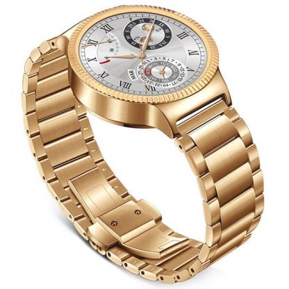Huawei Smartwatch W1 Metal Bracelet Gold - умен часовник и каишка от неръждаема стомана за Android и iOS (златист) 2