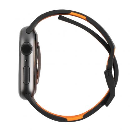Urban Armor Gear Civilian Strap - изключително здрава силиконова каишка за Apple Watch 42мм, 44мм (черен) 3