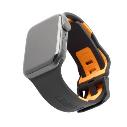 Urban Armor Gear Civilian Strap - изключително здрава силиконова каишка за Apple Watch 42мм, 44мм (черен) 4
