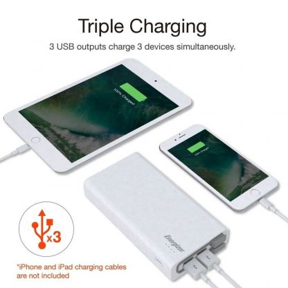 Energizer Power Packs Ultimate Premium 20000 mAh -  външна батерия с технологии за бързо зареждане (бял) 8