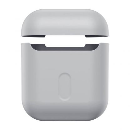Baseus Super Thin Silica Gel Case - силиконов калъф за Apple Airpods & Apple Airpods 2 (сив) 3