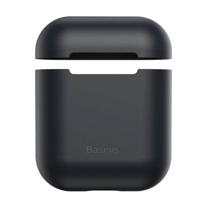 Baseus Super Thin Silica Gel Case - силиконов калъф за Apple Airpods & Apple Airpods 2 (черен) 2
