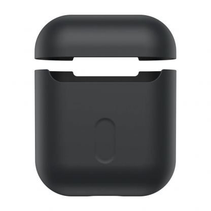 Baseus Super Thin Silica Gel Case - силиконов калъф за Apple Airpods & Apple Airpods 2 (черен) 3