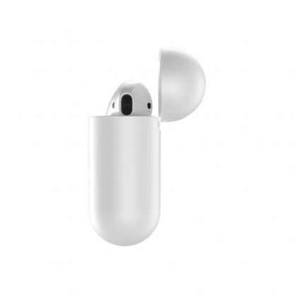 Baseus Lets Go Silica Gel Case - силиконов калъф с карабинер за Apple Airpods & Apple Airpods 2 (бял) 4