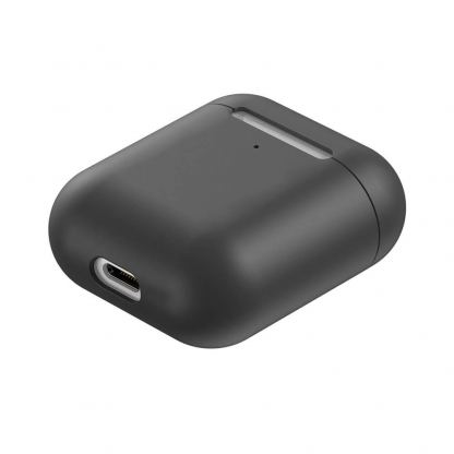 Baseus Lets Go Silica Gel Case - силиконов калъф с карабинер за Apple Airpods & Apple Airpods 2 (черен) 5