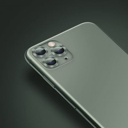Baseus Alloy Protection Ring Lens Film - предпазни стъклени лещи за камерата на iPhone 11 Pro, iPhone 11 Pro Max (зелен) 5