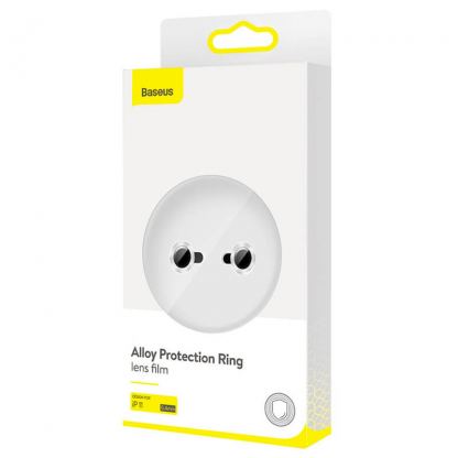 Baseus Alloy Protection Ring Lens Film - предпазни стъклени лещи за камерата на iPhone 11 (сребрист) 6