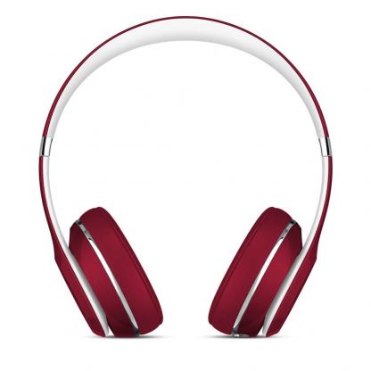 Beats Solo 2 On-Ear Headphones (Luxe Edition) - слушалки с микрофон и управление на звука за iPhone, iPod и iPad (червен) 2