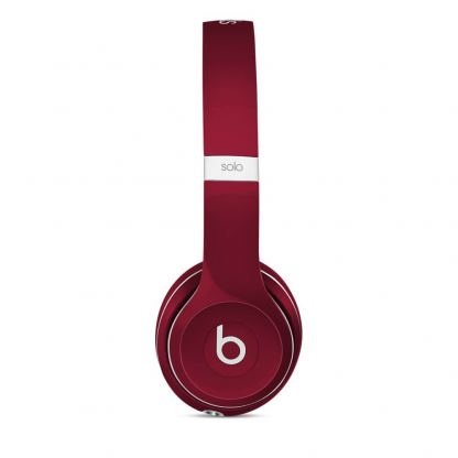 Beats Solo 2 On-Ear Headphones (Luxe Edition) - слушалки с микрофон и управление на звука за iPhone, iPod и iPad (червен) 3