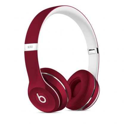 Beats Solo 2 On-Ear Headphones (Luxe Edition) - слушалки с микрофон и управление на звука за iPhone, iPod и iPad (червен) 4