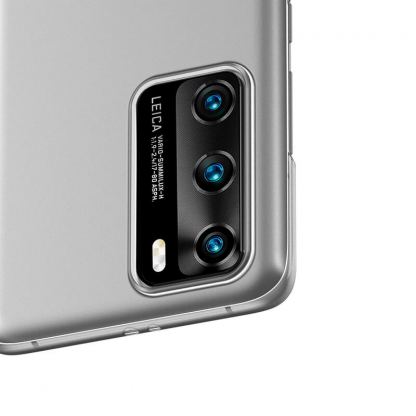 Baseus Wing case - тънък полипропиленов кейс (0.45 mm) за Huawei P40 (бял) 4