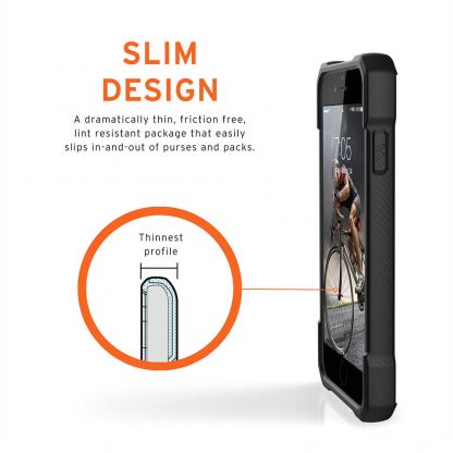 Urban Armor Gear Monarch - удароустойчив хибриден кейс за iPhone SE (2020), iPhone 8, iPhone 7 (червен) 5