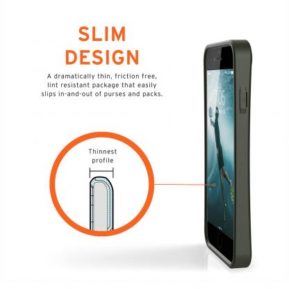 Urban Armor Gear Biodegradeable Outback Case - удароустойчив рециклируем кейс за iPhone SE (2020), iPhone 8, iPhone 7 (зелен) 5
