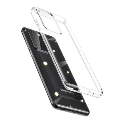 Baseus Simple Case - силиконов (TPU) калъф за Samsung Galaxy S20 Ultra (прозрачен) 3