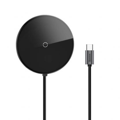 Baseus USB-C Circular Mirror Wireless Charger Hub (WXJMY-0G) - мултифункционален хъб за свързване на допълнителна периферия за устройства с USB-C и пад за безжично зареждане (тъмносив) 5