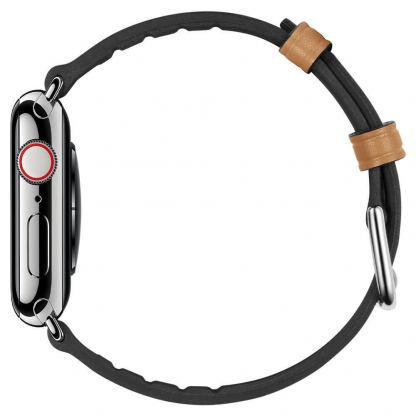 Spigen Retro Fit Band - кожена каишка за Apple Watch 38mm, 40mm (кафяв) 3