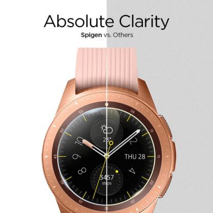 Spigen Tempered Glass GLAS.tR Slim - комплект от 3 броя най-висок клас стъклено защитно покритие за дисплея на Samsung Galaxy Watch (46mm) (прозрачен) 7