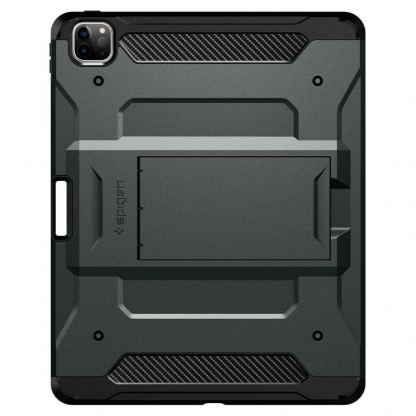 Spigen Tough Armor Pro Case - хибриден кейс с най-висока степен на защита за iPad Pro 11 (2020) (тъмнозелен) 6