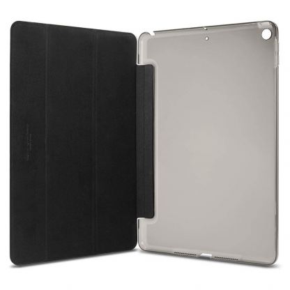 Spigen Case Smart Fold - кожен кейс и поставка за iPad 7 (2019) (черен) 3