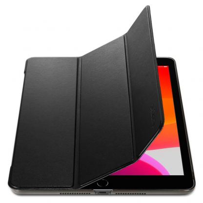 Spigen Case Smart Fold - кожен кейс и поставка за iPad 7 (2019) (черен) 5